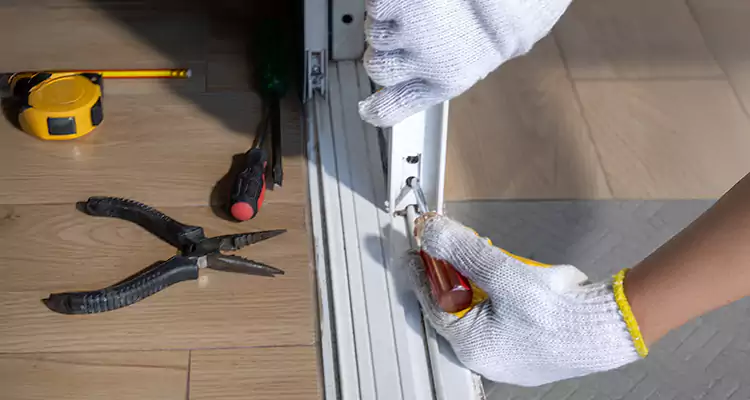 Backyard Sliding Door Track Repair in Lynn Haven, FL